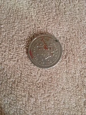 RARE SHOWBIZ PIZZA PLACE NICKEL TOKEN "SHOW BIZ " WITH SPACE CHUCK E CHEESE 