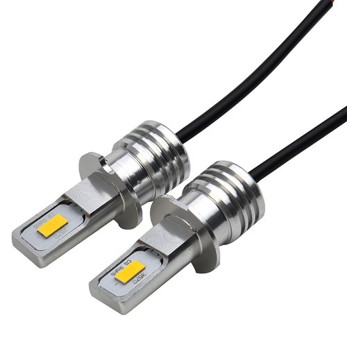 2Pcs H3 Super Bright Yellow 2SMD LED Headlight Fog Light Bulbs 80W 12V-24V 3000K - Picture 3 of 12