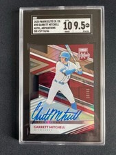 2020 panini elite extra edition Garrett Mitchell Die Cut Auto /46 MINT+ 9.5 RC