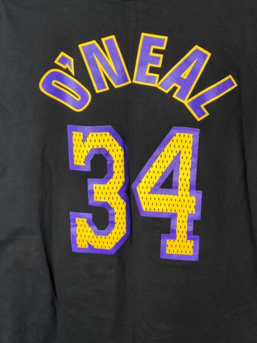 Vintage 90s 00s Shaquille O’Neal Los Angeles Lakers Rap Tee T-Shirt XL Shaq - Imagen 5 de 6