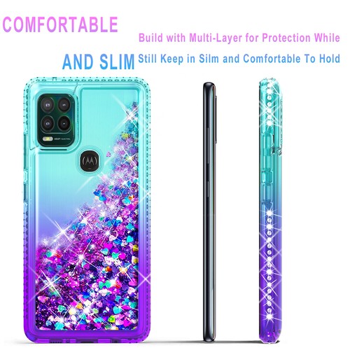 For Motorola Moto G Stylus 5G 2022 2023 Case Phone Glitter Cover +Tempered Glass - Picture 30 of 33