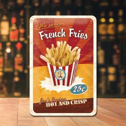 Metal Food Tin Sign Rectangular Iron Painting Wall Home Bar Decor20x30cm - Picture 20 of 20