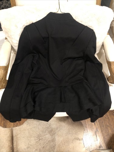 MM Couture By Miss Me Black Fitted Blazer Sz M - Picture 6 of 11