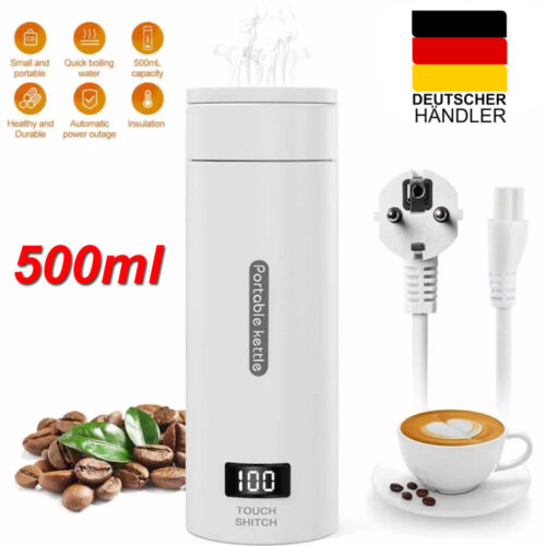 500ml Reise Wasserkocher Klein Tragbarer,Elektrische Wassertasse für Unterwegs - Bild 7 von 19