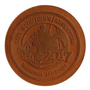 Boy Scout 2017 National Jamboree Logo Leather Patch BSA SBR is World Jambo Site