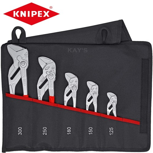 Knipex 00 19 55 S4 Zangenschlüssel 5-teiliges Set Schloss Knopf Wasserpumpe Schlüssel Griff - Bild 2 von 2