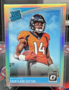 2018 Panini Donruss Optic Courtland Sutton #162 Rated Rookie Silver Holo Broncos