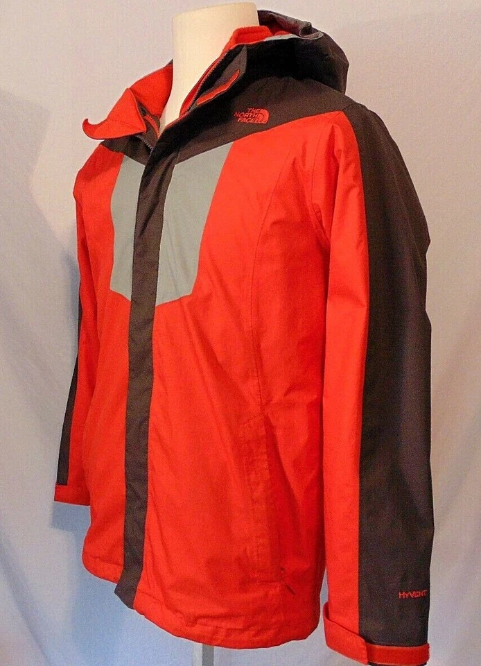 The North Face Storm Jacket Youth XL Fixed Hood Removable Fleece Lining Red - Image 4 of 4