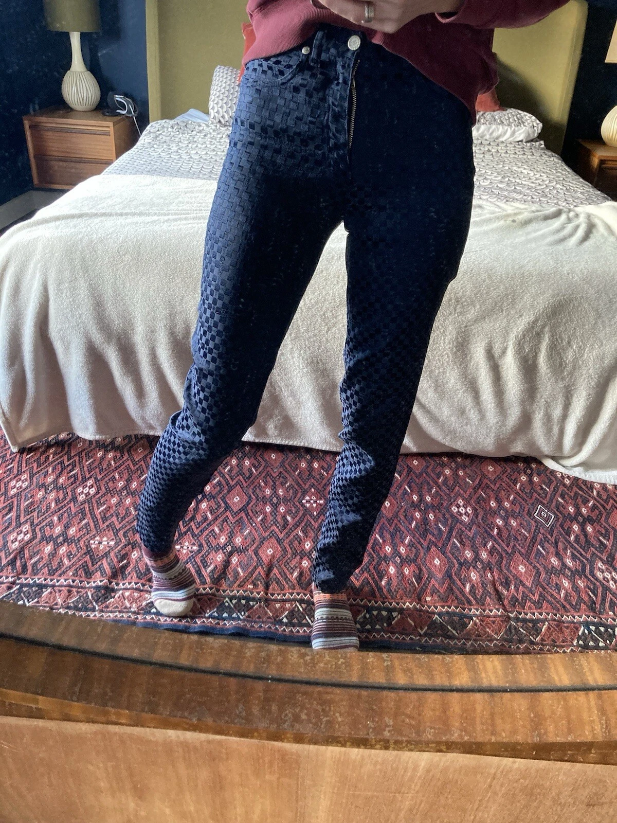 pantalone versace v2 monogramma anni 90