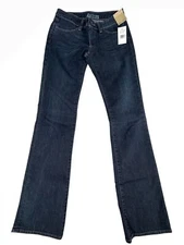 Big Star Womens NWT Dark Wash Tanker Bootcut Jeans Size 24R