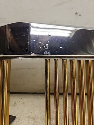 91-93 CADILLAC DEVILLE FLEETWOOD 60 SPECIAL E&G CLASSICS GOLD HOOD GRILL h272 - Bild 6 von 10