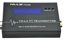 HLLY TVX-50M VHF-UHF Analog tv transmitter + Power + Antenna Black