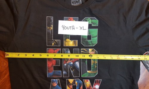 MARVEL LEGENDARY T-SHIRT - Boys / Girls, Youth, Spider-Man, Thor, Hulk, Iron Man - Picture 18 of 20