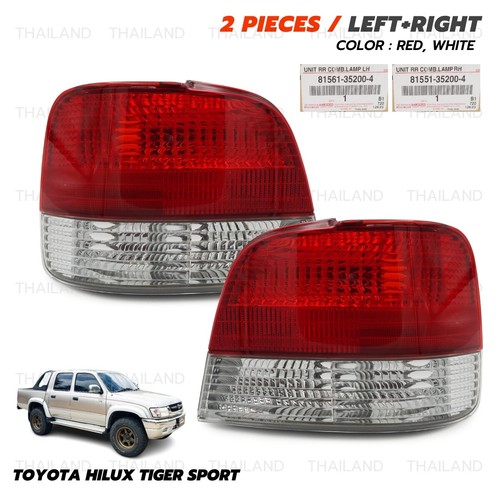 Pair Rear Tail Lamps Lights For Toyota Sport Rider Wagon 5L LN165 1998 - 2001 - Imagen 2 de 10
