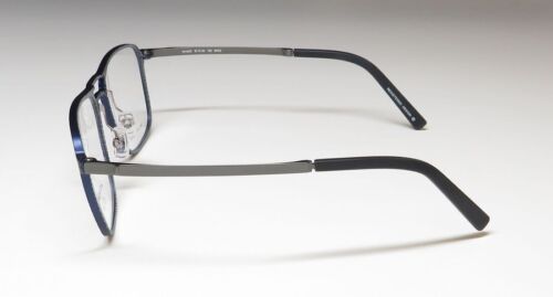 OGA Morel 10142O BN02 Blue Aviator Metal Eyeglasses Frame 57-20-150 - Picture 2 of 2