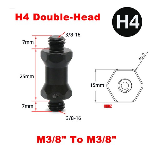 H3~9 Aluminium Alloy Lamp Stand Light Bulb Holder Hex Stud Screw Adaptor Fitting - Picture 10 of 15