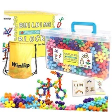 330 pcs Building Blocks, Educational Building Toys Stem Toys Building Discs 