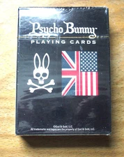 Psycho Bunny Playing Cards - Deck Of Cards - 1 Deck - Red - New 💥💥💥💥💥💥