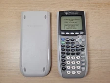 Texas Instruments TI-84 Plus Silver Edition Graphing Calculator Gray w/cover