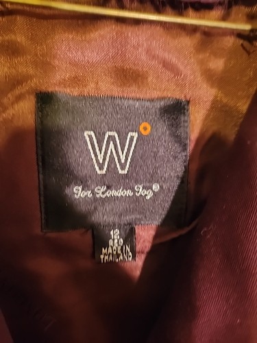 Vintage London Nebel lila Damen gefütterter Trenchcoat Größe 12 normal - Bild 3 von 6