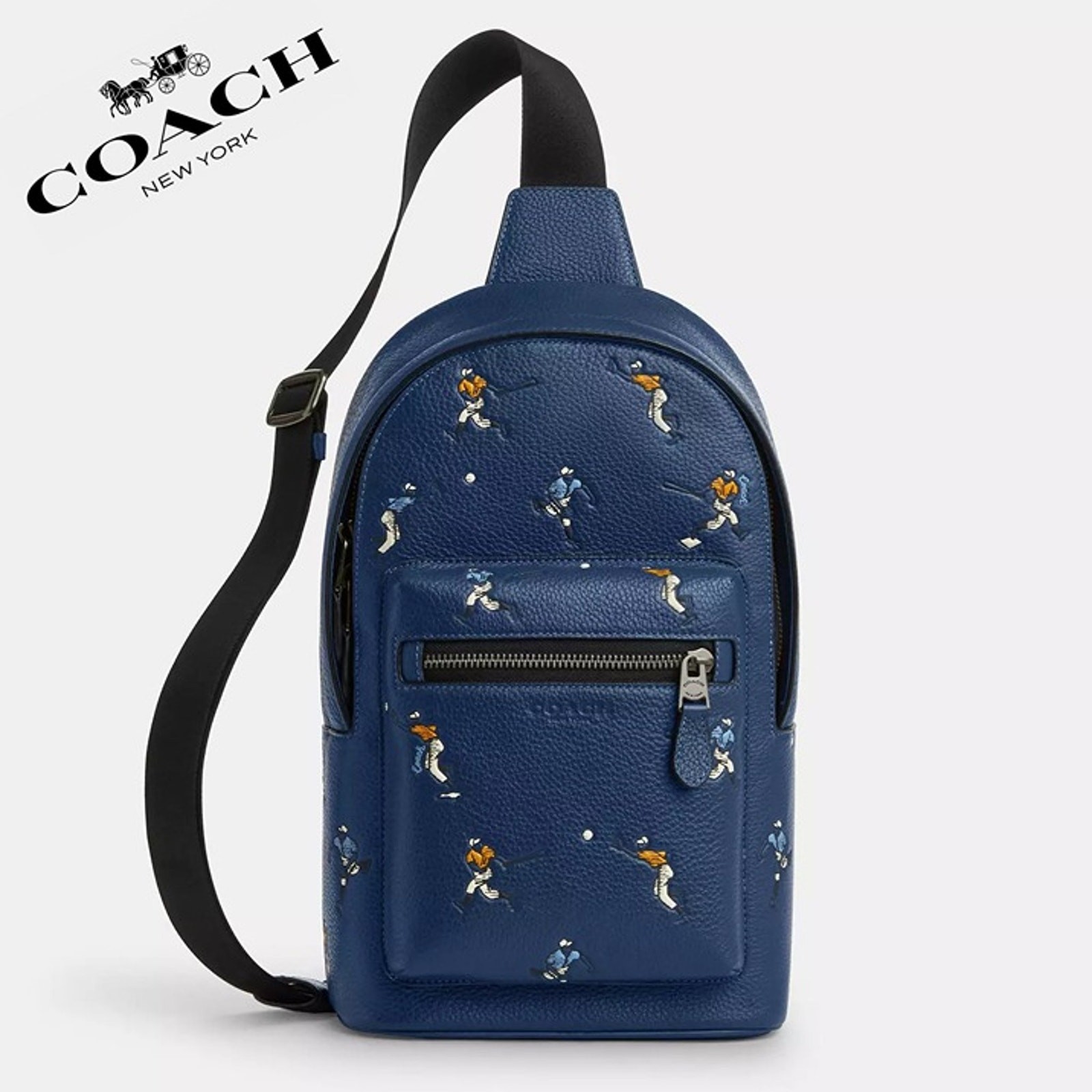 NWT ❤️ Coach West Pack With Baseball Print