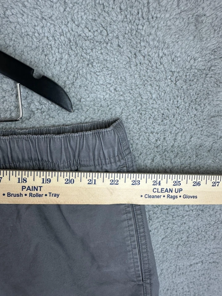 Shorts Croft & Barrow Masculino 48 Cinza Carga Elástico Cintura Cordão Bolsos Algodão - Imagem 3 de 4