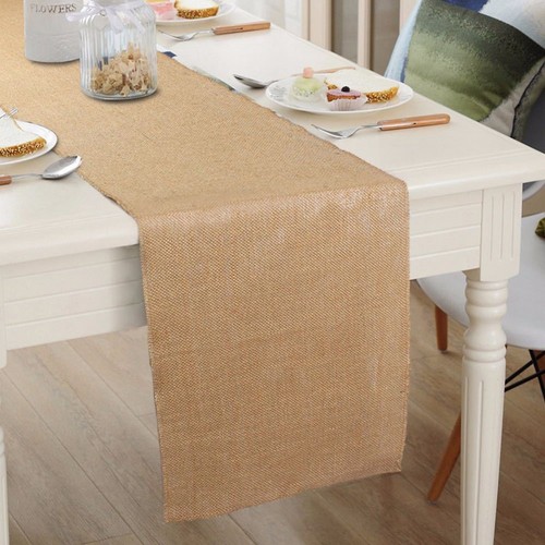 Table Runners Accessories Lightweight Natural Burlap Replacement Wedding Decor - Picture 3 of 11