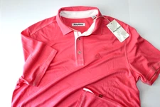 Tommy Bahama Polo Shirt Paradiso Pink Confetti ST25393 SS New Medium M