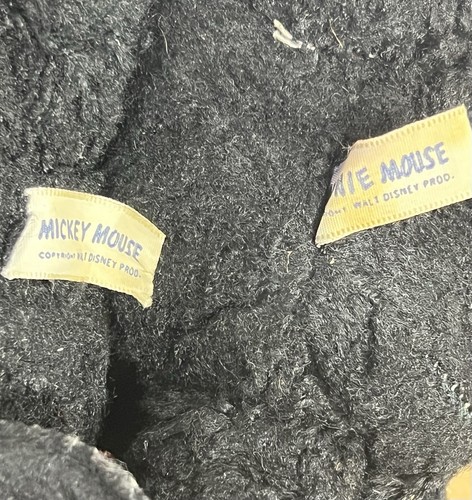 "Figuras de peluche vintage de Gund Mickey y Minnie Mouse de los primeros 20""" - Imagen 22 de 24