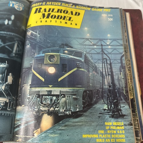 Railroad Model Craftsman 1970 Magazines Lot of 11 Bound In Official Binder RMC - Picture 7 of 14