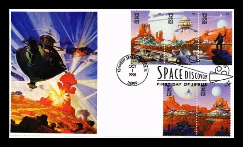 US COVER SPACE DISCOVERY FIRST DAY ISSUE COMBO S&T CACHETS LIMITED EDITION