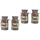 2 Pieces Übertopf Kübel Blumentopf Rustikal Blumeneimer Blumenvase -