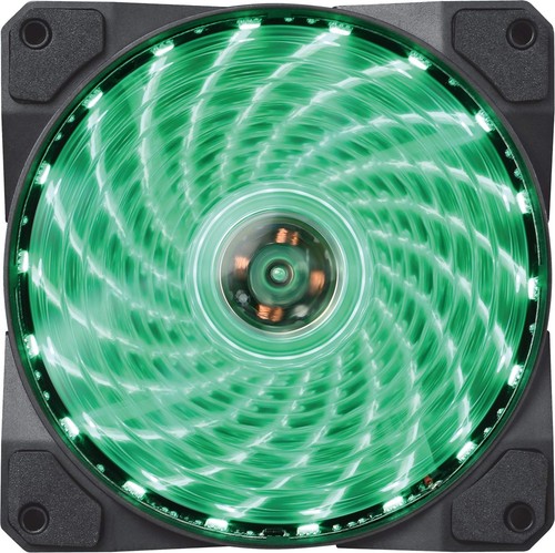 MARVO FN10GN wentylator obudowy 120 mm do PC LED zielony antywibracyjny niski poziom hałasu