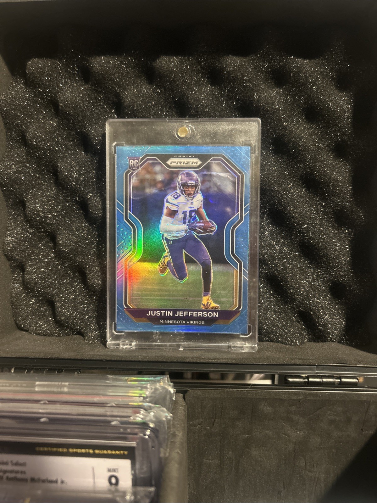 2020 Panini Prizm - Rookie Justin Jefferson #398 Light Blue Prizm (RC)