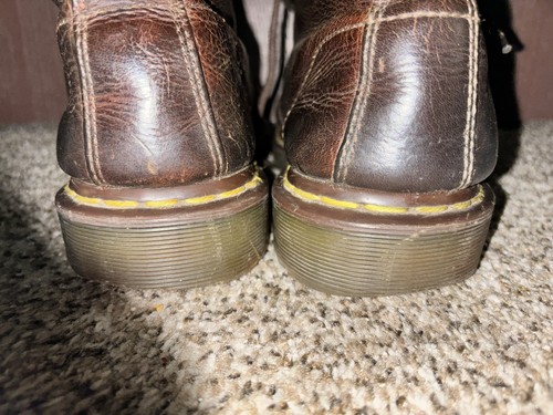 Dr Martens Docs 1460 8-Eye Boots Brown Leather Lace Men’s 11 - Picture 14 of 20