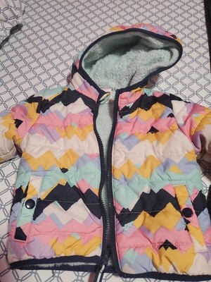 Cat and Jack Toddler 18 Months Fleece Lined Jacket with Hood Multi Color