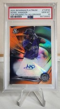 2022 Bowman Platinum Adael Amador TOP-95 Top Prospect Auto PSA 10 06/25
