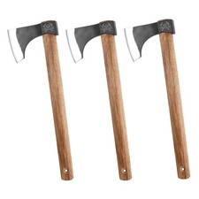 Throwing Axe Set, 3 Pack 18.9" Throwing Axes and Tomahawks with 1065 High Car...