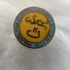 Vintage Philadelphia Electric Company Pin Button