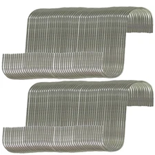 (100) New All-Purpose 5" Utility S-Hook For Various Indoor & Outdoor Uses