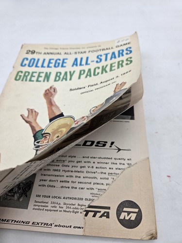 1962 College All-Stars vs Green Bay Packers Football Game Program Ernie Davis - Picture 2 of 8