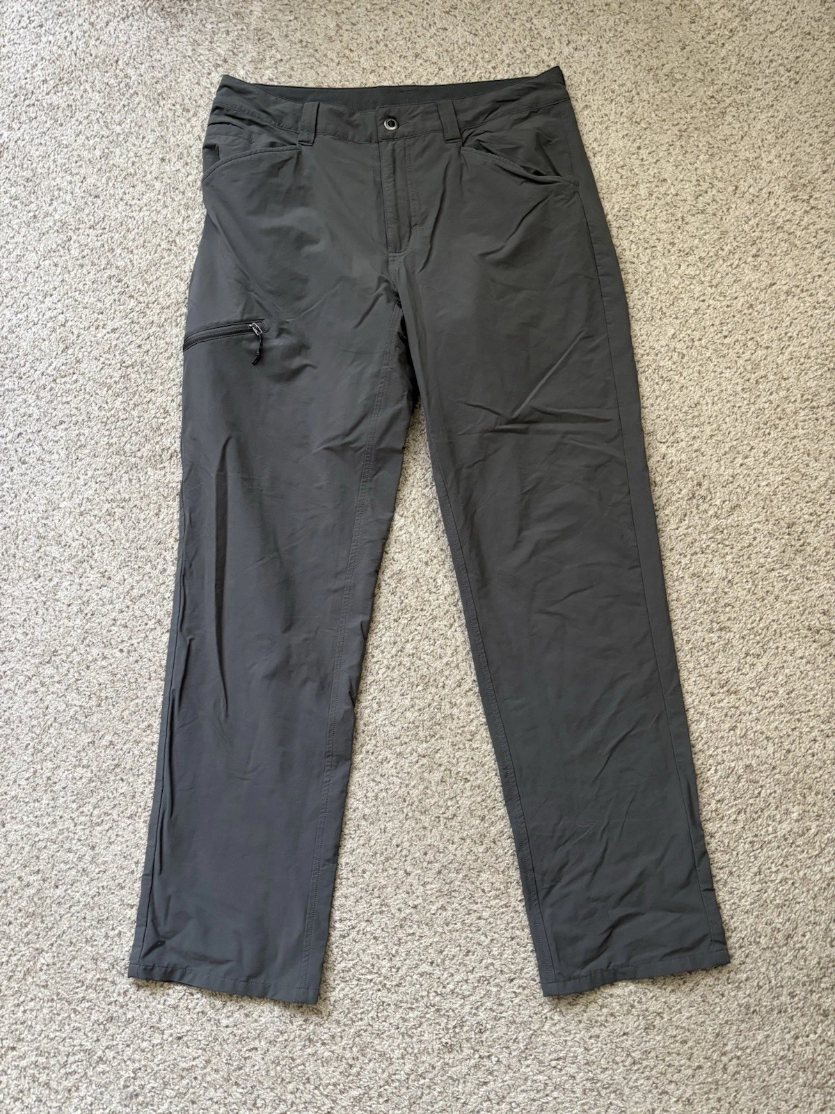 Patagonia Pants Mens Size 34x31 Forge Gray Qaundary Pant Hiking UPF DWR 55181