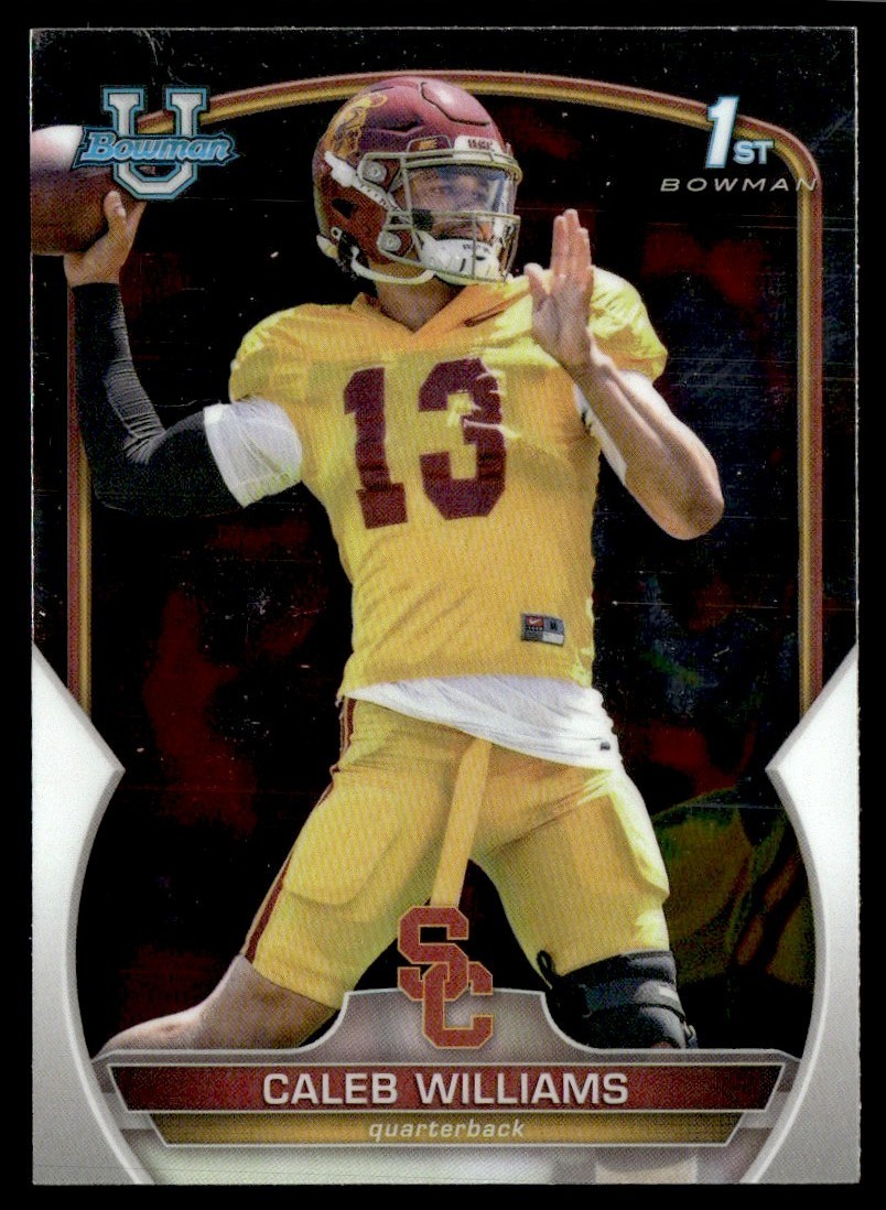 2022 Bowman University Chrome 1st Caleb Williams USC #50