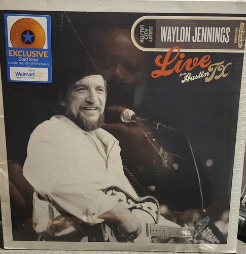 Waylon Jennings Austin City Limits Live From Austin Gold Vinyl LP Plus DVD New