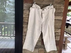 Vintage Reenactment Civil War White Linen Trousers 2 Pair