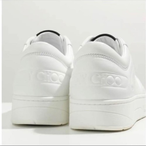 JIMMY CHOO HAWAII Sneakers Star Eyelet Shoes White 38 US8 WithBox Unused - Picture 14 of 24