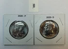 2020 P & D UNC Clad Kennedy Half Dollar Set in CB Flips -Free Shipping - D