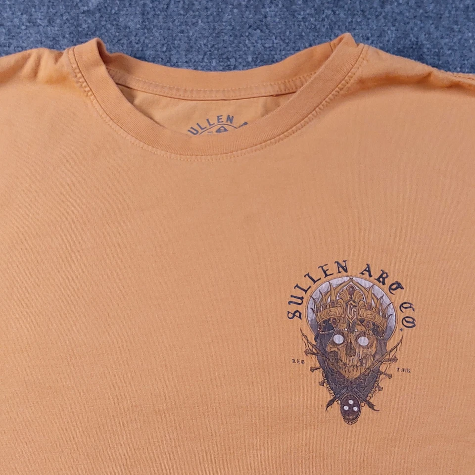 Camisa Sullen Art Co Para Hombres XL Calavera Rey Tatuaje Artista Camiseta Heavy Lies the Crown Foto 4 de 4