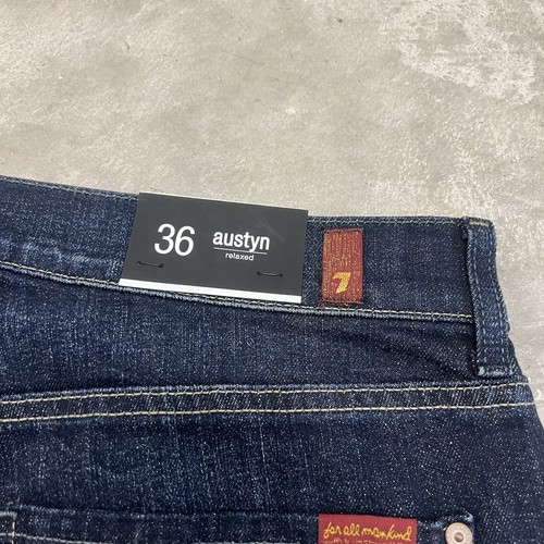 7 For All Mankind Luxe Performance Standard Austyn Jeans 36x36 Blue NWT - Picture 11 of 11