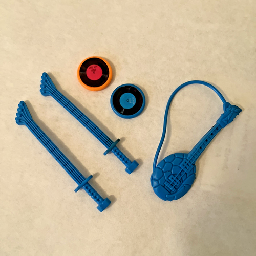 Classic Rocker Leo mit Zubehör & Karte Teenage Mutant Ninja Turtle komplett - Bild 5 von 8